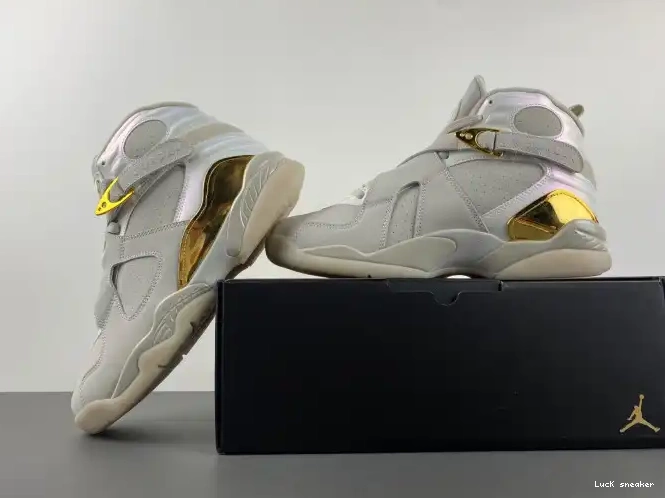 Reps LUCY Champagne Retro Jordan 8 832821-030 0408